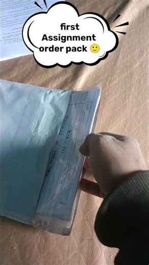 my first assignment order #myfirstvlog #ignou #ignouexam #ignouhelp #ignousolvedassignment #ignou