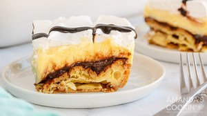 Cream Puff Chocolate Eclair Cake