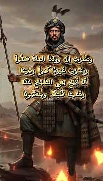 ختام أسطوري من معلّقة عمرو بن كلثوم ⚔️🔥