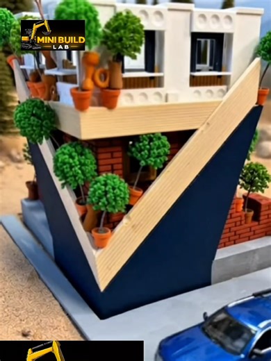 mini house build... #Satisfying #miniature #house #construction