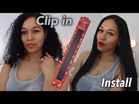 Installing Clip in Hair Extensions 💇🏽‍♀️ featuring Sally’s Beauty | Euronext 18 inch