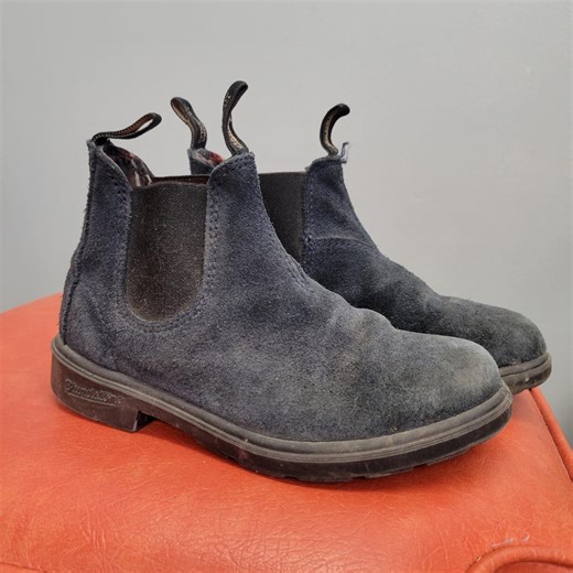 Vintage Grey Suede Blundstone Ankle Boots, Kids Size 13 - Etsy