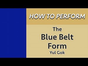 How to Perform the Blue Belt Form (Yul Gok)