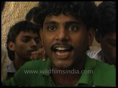 Student protests against the Mandal Commission in 1990