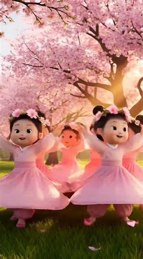 So Cute Spring Dance Party 🌸😍 | 3D Chinese Girls & Boys | 8K