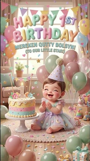 “Happy 1st Birthday 🎉 | First Birthday Celebration!”