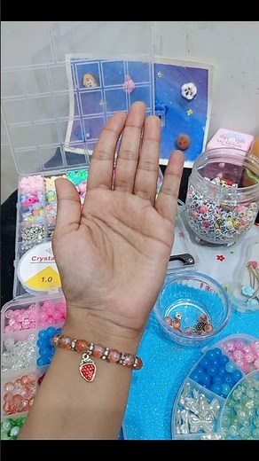 Peach Beaded Bracelet Ideas🍑 | Elegant Handmade Jewelry |Diy Bracelet💕 #smallbusiness #bracelet #diy