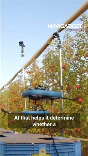 These fruit-picking drones can solve the farm labor shortage.⁠ ⁠ These autonomous robotic pickers