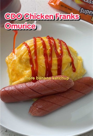 Easy CDO Chicken Franks Omurice Recipe