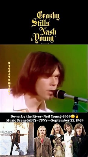 Tommy Franklin on Instagram: "Down by the River~Neil Young~1969🙂✌️ Music Scene(ABC)~ CSNY~~September 22, 1969"
