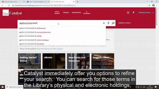 Book Searching in Catalyst