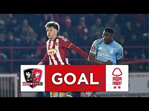 GOAL | Taiwo Awoniyi | Exeter City 1-2 Nottingham Forest | Fourth Round | Emirates FA Cup 2024-25