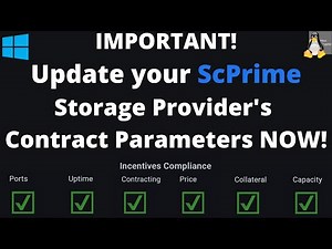 SCPrime Storage Providers - Update your contract settings!