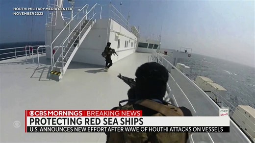 The U.S. has announced a new international military task force to try to stop attacks on ships in the Red Sea. Iran-backed Houthi rebels in Yemen have now promised to attack ships every 12 hours. https://cbsn.ws/474sT3B | CBS Mornings