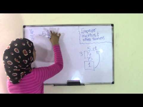 5th Grade Math Improper Fractions and Mixed Numbers