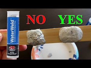 JB WaterWeld Cure Test - How Long Does it Take to Dry