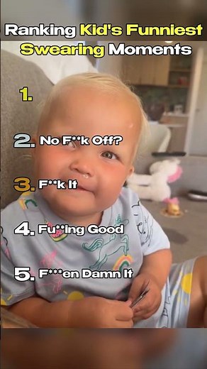 Ranking the FUNNIEST Kids Swearing Moments 😂