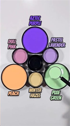 🟣Aztec Purple + 🍑Peach + 💚Pixie Green - Mystic Meets Fresh Glow