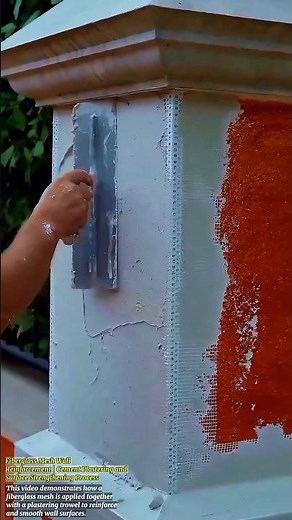Fiberglass Mesh Wall Reinforcement | Cement Plastering and Surface Strengthening Process