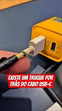 EXISTE UM TRUQUE POR TRÁS DO CABO USB-C QUE NINGUÉM TE CONTA! OLHA SÓ isso
