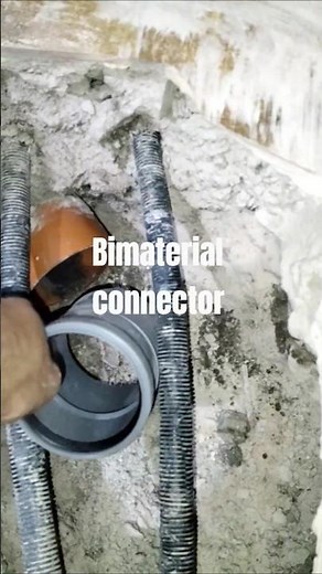 How to connect PVC to PP toilet pipes with transition fitting #diy #plumbing