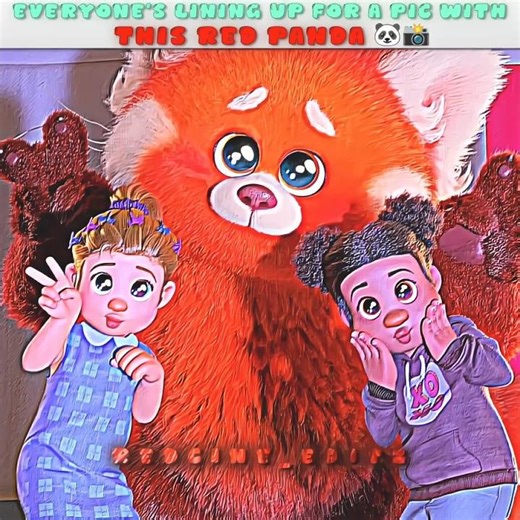 School Day Turns Into Red Panda Photoshoot 😍📸 | turning red movie edit #shorts