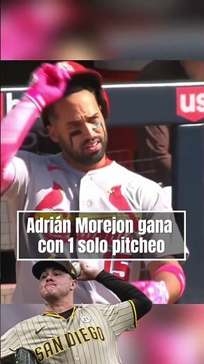 Adrián Morejón wins game with a single pitch