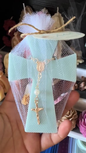 Velitas personalizadas para bautizo y primera comunión