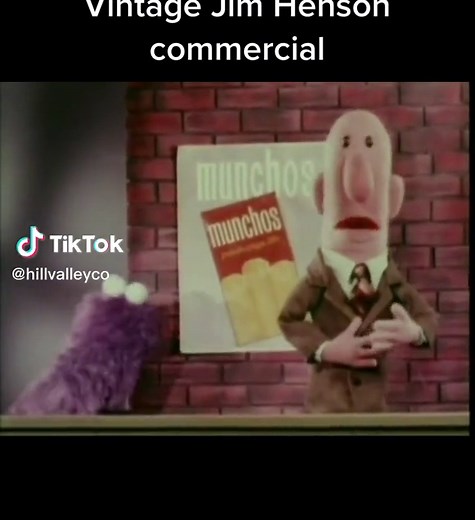 Munchos Monster 📺 I love this vintage ad made by Jim Henson for Munchos chips in 1969. #retrotv #retrocommercial #retroad #fritolay #jimhenson #muppettok #muppets #muppethistory #cookiemonster #60stv #60s