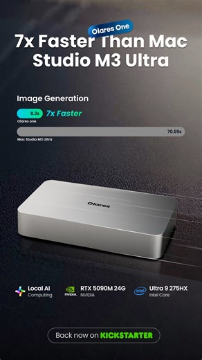 🤖✨ Meet the AI workstation that does it all. Olares One serves as your ultimate personal cloud for both creative work and high-end gaming, delivering the performance you need without compromise. • NVIDIA® RTX™ 5090 Mobile & Intel® Ultra 9 • Local AI with One-Click App Store • Enterprise-Grade Security • Secure Remote Data Access Back Now on Kickstarter ⚡ Save up to 29% OFF: https://www.kickstarter.com/projects/167544890/olares-one-the-local-al-powerhouse-on-your-desk | Olares