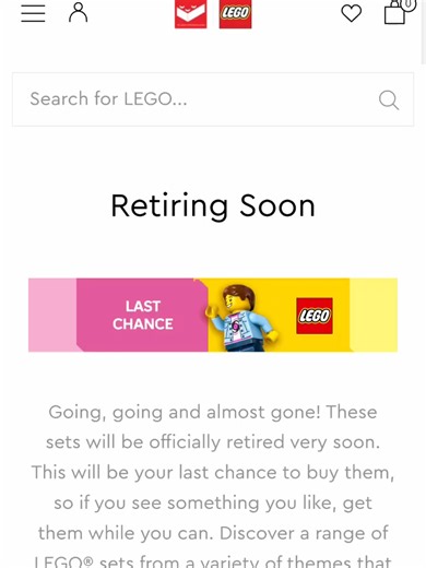 Retiring Soon Vol. 3: More Skips Than a Broken Record Volume 3 is where we stop being polite and start being financially responsible. We scroll through the next batch of retiring sets and the vibe shifts fast. First up is the Star Wars Ambush on Mandalore battle pack, a solid little set but not quite essential unless you are army building or deeply committed to Mandalorian chaos. Then we hit the Kick Sauber F1 Speed Champion, which is sleek and sporty but still lands in the maybe pile because th