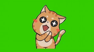Funny Cat Animation On Green Screen Stock Footage Video (100% Royalty-free) 3470021135 | Shutterstock