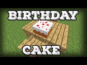 Minecraft Tutorial - Birthday Cake (In-game)