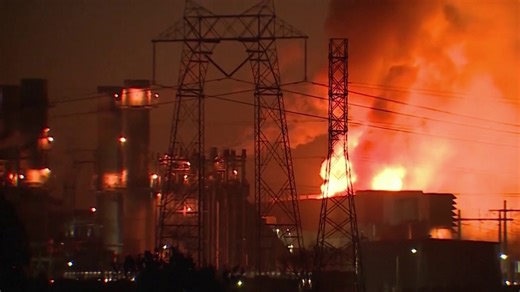 Fire at California power plant nearly under control after lithium batteries ignited