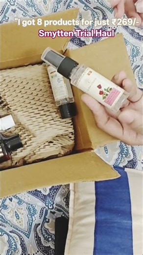 ​"Tiny treasures. ✨ Unboxing my Smytten trials." #smytten #unboxing