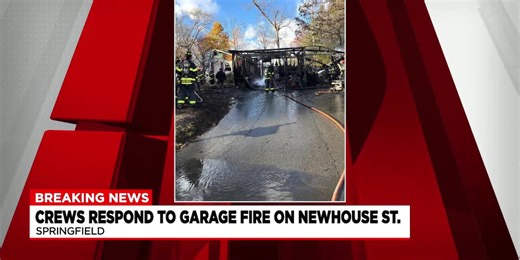Springfield fire Department fights garage fire