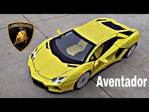 Cardboard LAMBORGHINI AVENTADOR S || How to make DIY cardboard car ||