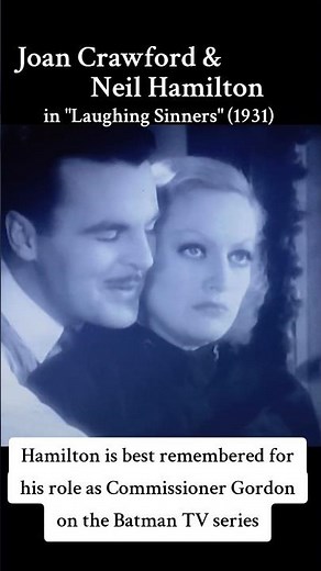 Joan Crawford and Neil Hamilton in the 1933 MGM pre-code film "Laughing Sinners"