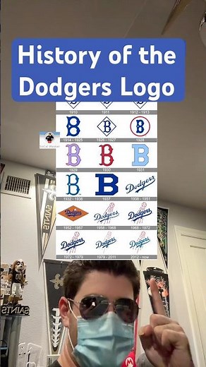 History of the Dodgers Logo #dodgers #shorts