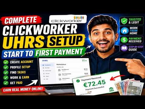 Complete Clickworker UHRS Setup - Start to Payment | Clickworker