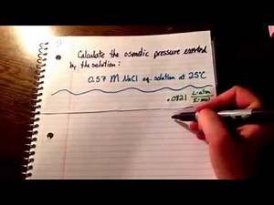 Calculate osmotic pressure