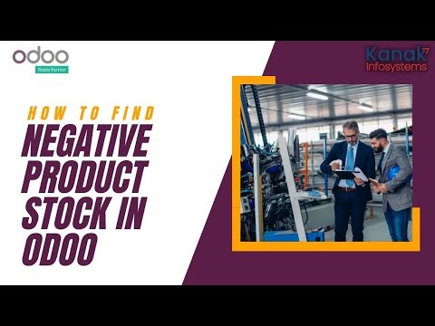 How To Get Negative Product Stock In Odoo