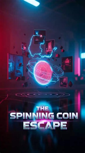 The Spinning Coin Escape | Mind-Bending Reality Trick #InfoSparkX #physics