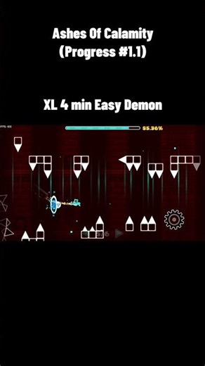 Ashes of Calamity (Progress #1.1) | Progress Update 🔥 #shorts #geometrydash #customlevel #gd