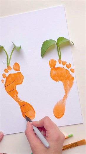 Sensory Paint and Create! 🥕 #kidspainting #kidsvideo #kidscraft #toddlercraft #sensoryart #painting