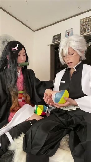 Sanemi playing with Nezuko 💀😭 | Demon Slayer FX | Credits: @mapippi031456 | #demonslayer #fypシviral