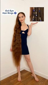 Evil eye hair ring tutorial! 🧿✨ #hairstyle #hairtutorial #braids #hairtok #longhair #hair #fyp