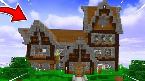 魔哒解说我的世界1.12.2一键建筑模组，造房子只需要0.5秒就搞定