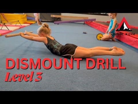 USAG Level 3, Level 4 Bar Dismount Drill - Red Peak Gym