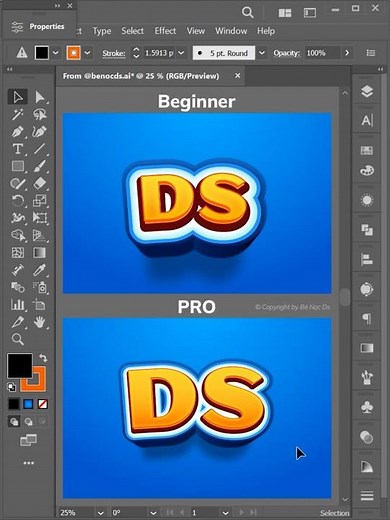 Illustrator Tips 2026 | How to Scale Text WITHOUT Breaking Effects in Illustrator #benocds